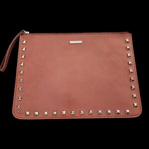 Rebecca Minkoff Kerry Leather Studded Pouch Clutch Carry All
